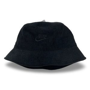 Nike Apex Corduroy Black Bucket Hat Size Medium (FB5385-010)